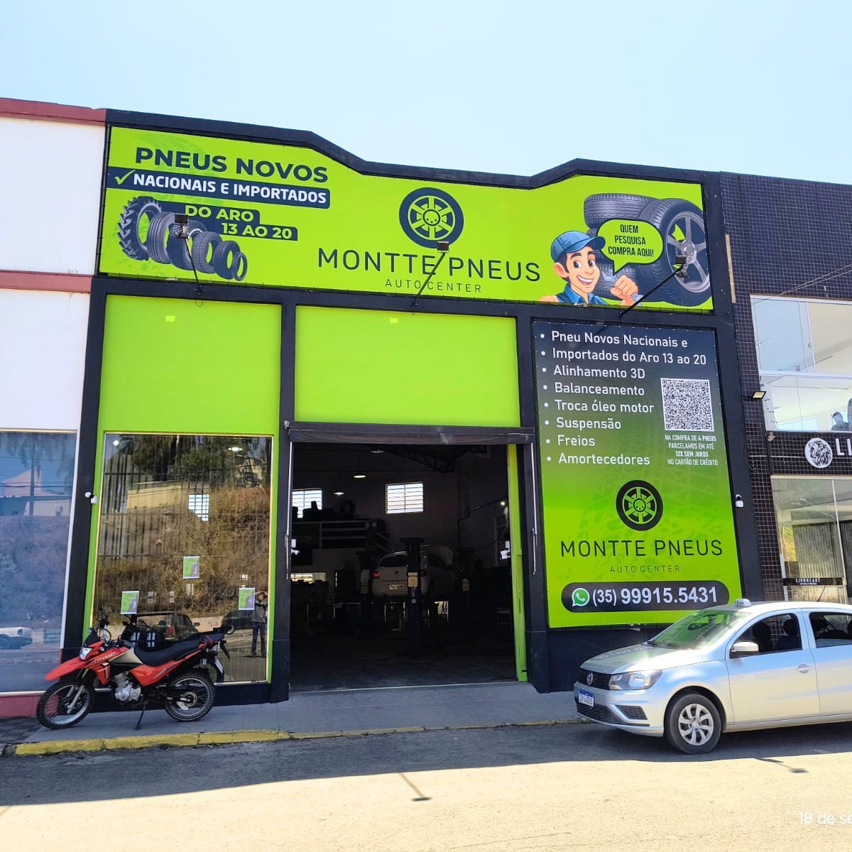 Fachada Montte Pneus Auto Center
